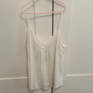 Talula Cream V-Neck Pleat-Front Camisole